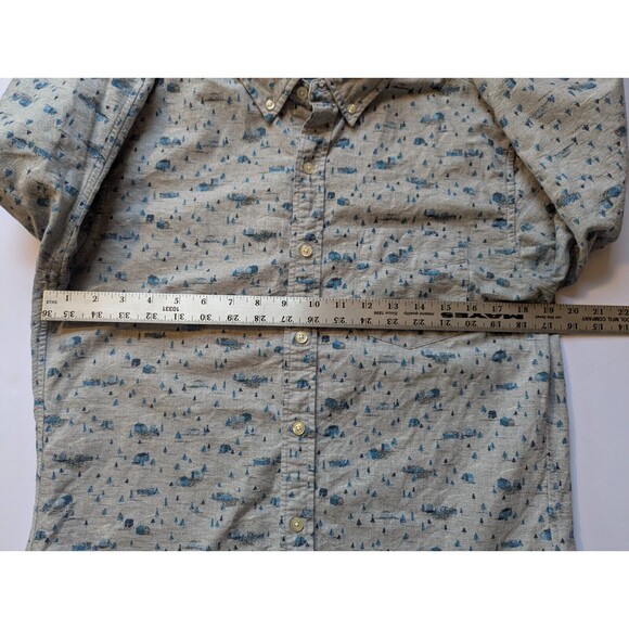 Bonobos Slim Fit Medium Button Down Long Sleeve Shirt Tree Town Graphic Mens M - Picture 9 of 12